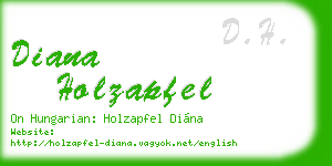 diana holzapfel business card
